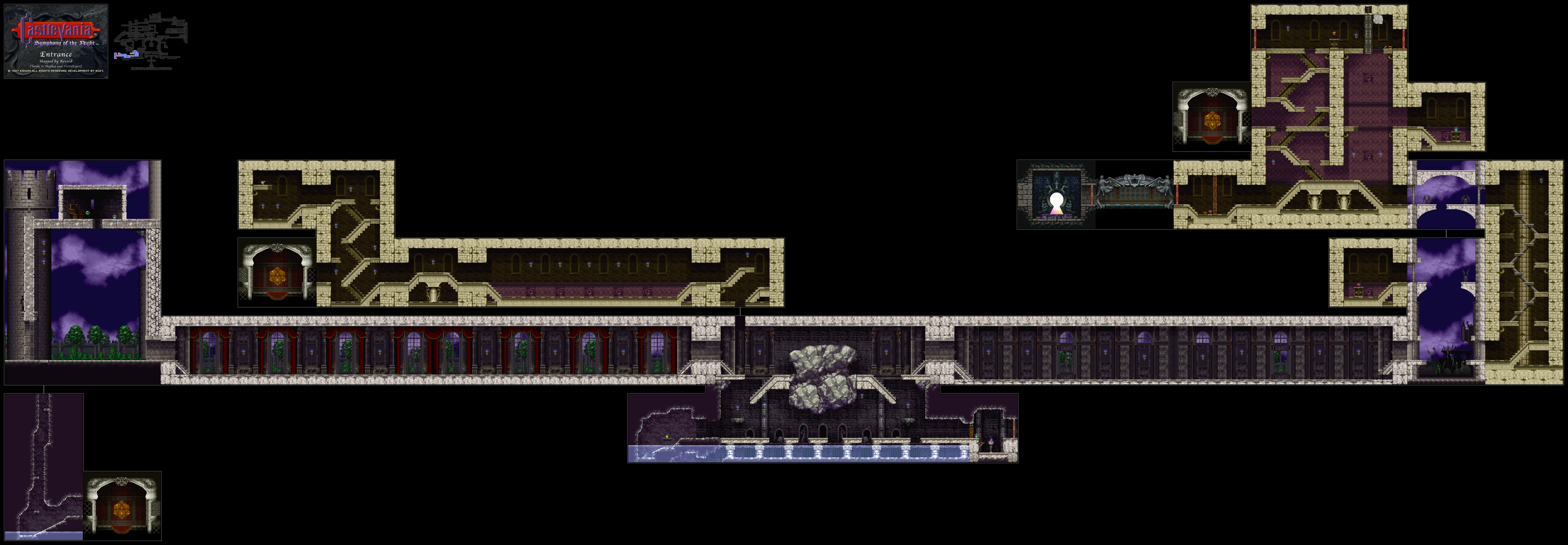 Castlevania Symphony of the Night Revned's Video Game Maps